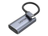 UNITEK V1414A Adapter USB-C - HDMI 2.1 8K 60Hz 4K 120Hz alu 15cm