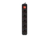 LANBERG Power strip 5x Shuko 3m Circuit breaker black