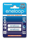 Panasonic eneloop AAA/HR03, 750 mAh, Rechargeable Batteries Ni-MH, 2 pc(s)