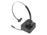 DIGITUS Bluetooth Office Headset On Ear volume control incl. docking station