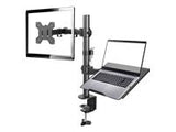 GEMBIRD MA-DA-02 Adjustable desk mount with monitor arm and notebook tray