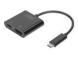 DIGITUS USB Type C to HDMI Adapter 4K/60Hz + USB C PD black