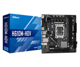 ASROCK H610M-HDV LGA1700 2x DDR4 DIMM HDMI DP D-Sub 1xPCIe 4.0 x16 1xPCIe 3.0 x1
