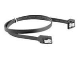 LANBERG CA-SASA-13CU-0050-BK Lanberg cable SATA DATA II (6GB/S) F/F 50cm; METAL CLIPS ANGLED Black