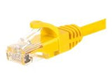 NETRACK BZPAT0256Y Netrack patch cable RJ45, snagless boot, Cat 6 UTP, 0.25m yellow