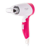 Adler Hair Dryer AD 2259 1200 W, Number of temperature settings 2, White/Pink