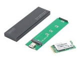 DIGITUS External SSD Enclosure M.2 NGFF - USB 3.1 C aluminum housing black chipset EP9461E