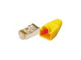 LOGILINK MP0015 - Modular Plug CAT5e with Strain Relief Hood yellow 100 pcs