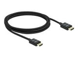 DELOCK Coaxial High Speed HDMI Kabel 48 Gbps 8K 60 Hz black 2 m