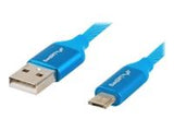 LANBERG CA-USBM-20CU-0030-BL Lanberg cable Premium Quick Charge 3.0, USB Micro-B(M)->A(M) 3M Blue